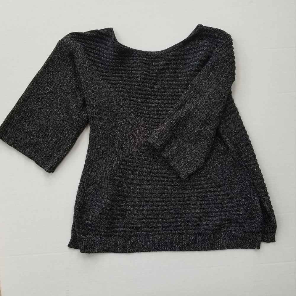 Dana Buchman Black Blouse  | XL